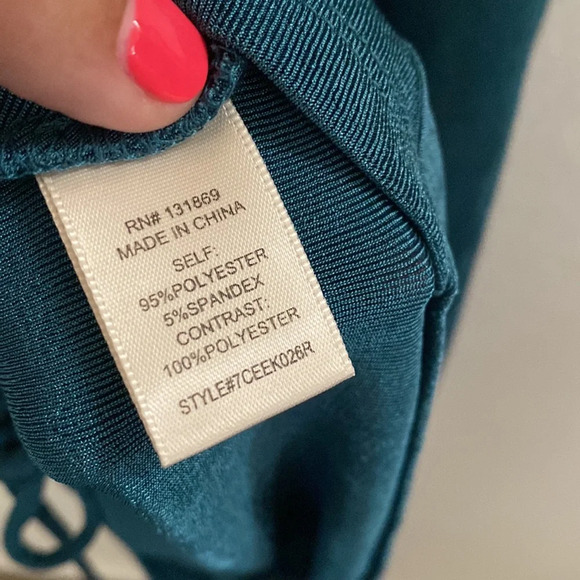 NWOT Inspired Hearts Emerald Green Bodycon Mini Dress - Picture 6 of 6